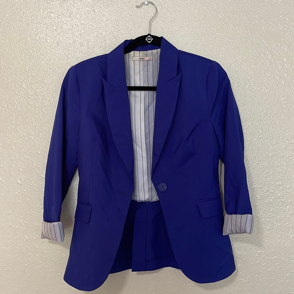 Papaya royal blue blazer